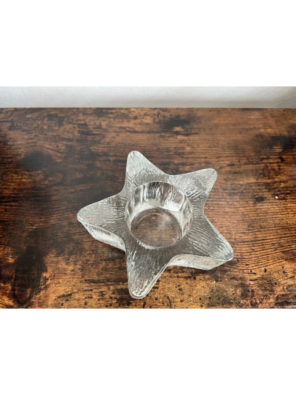 Glass Star Tealight Holder